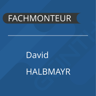 Steckbrief von Fachmonteur David Halbmayr