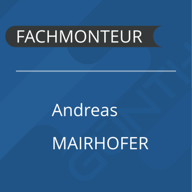 Steckbrief von Fachmonteur Andreas Mairhofer
