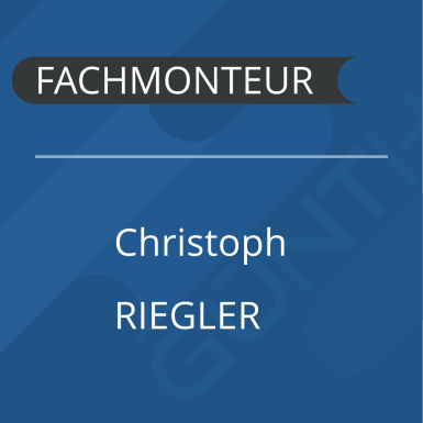 Steckbrief von Fachmonteur Christoph Riegler