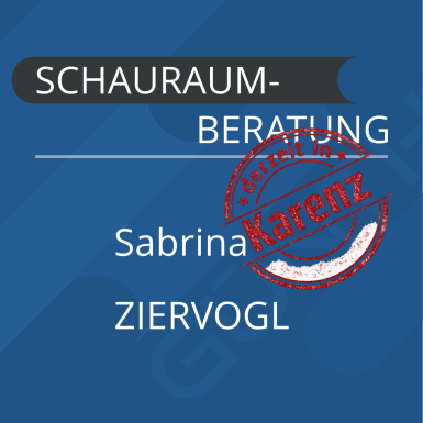 Steckbrief von Schauraumberaterin Sabrina Ziervogl, derzeit in Karenz