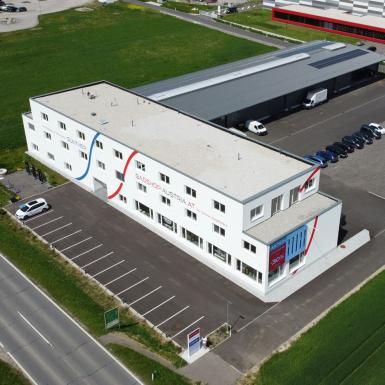 Luftaufnahme des Gebäudes der Firma Günther GmbH
