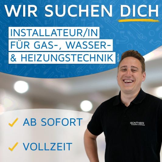 Stellenausschreibung zum Gas- Wasser- und Heizungsinstallateur