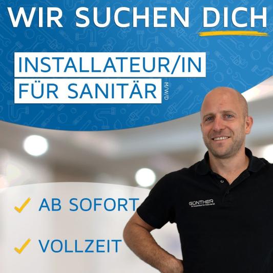 Stellenausschreibung zum Sanitärinstallateur