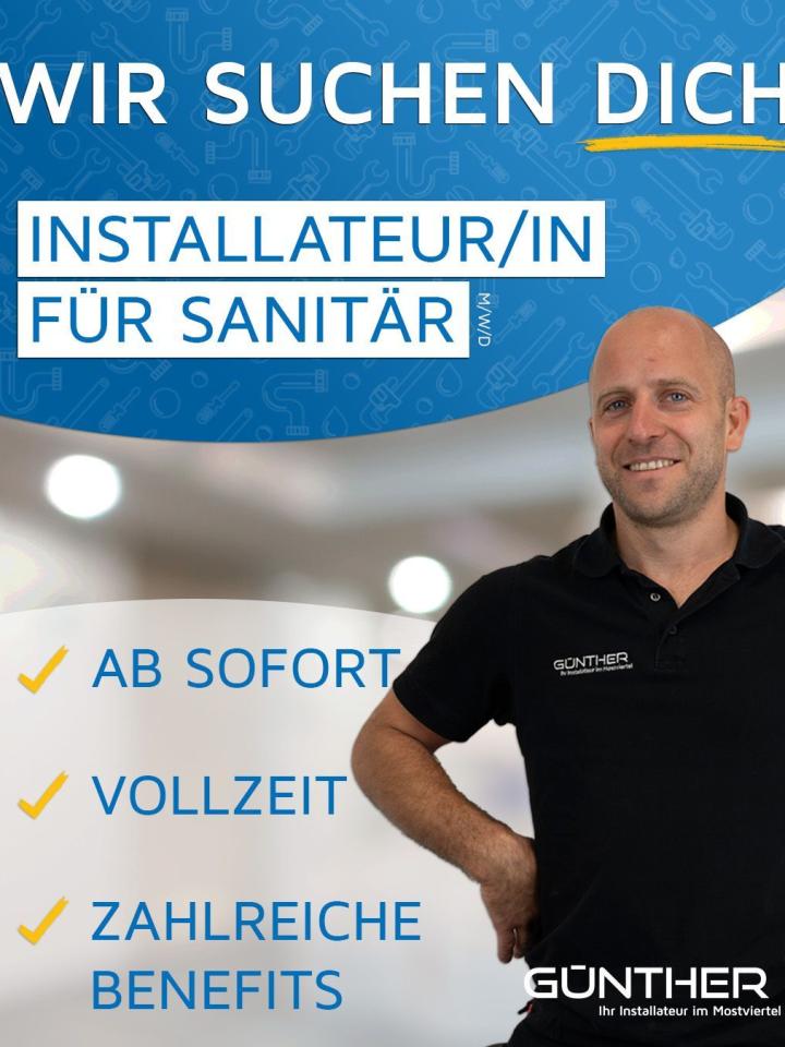 Stellenausschreibung zum Sanitärinstallateur