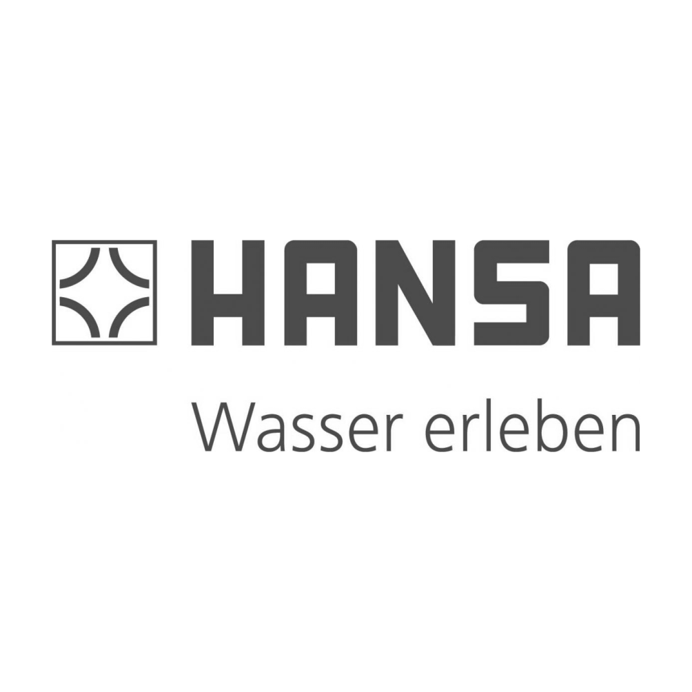 Das Corporate Design der Marke HANSA mit dem Slogan Wasser erleben.