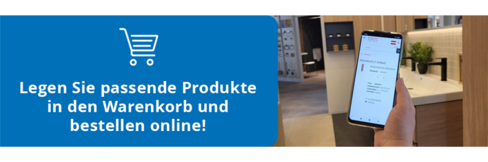 Legen Sie passende Produkte in den Warenkorb und bestellen online